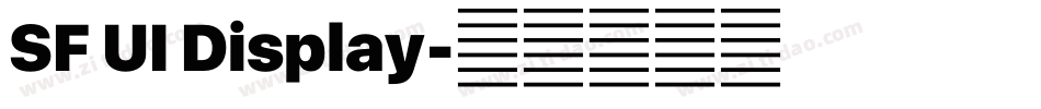 SF UI Display字体转换